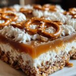 No-Bake Salted Caramel Pretzel Bars