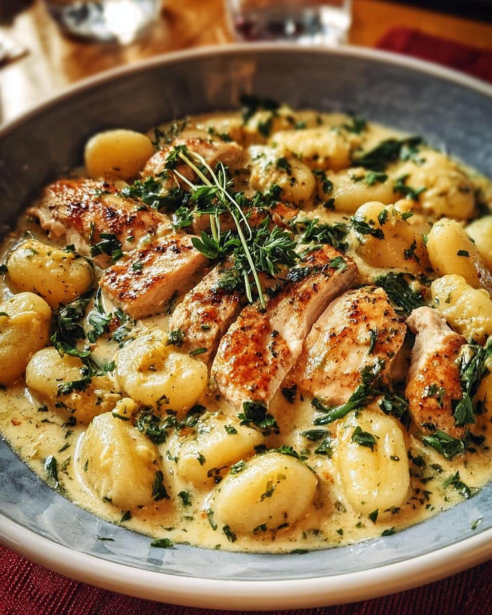 One-Pan Creamy Garlic Chicken Gnocchi - detail 2
