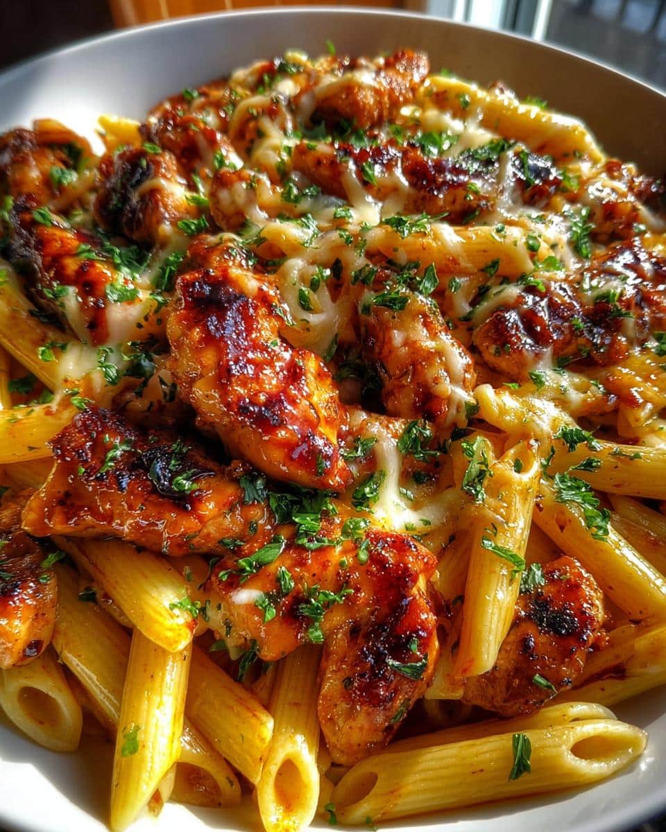 One-Pan Tangy Honey BBQ Chicken Penne - detail 1
