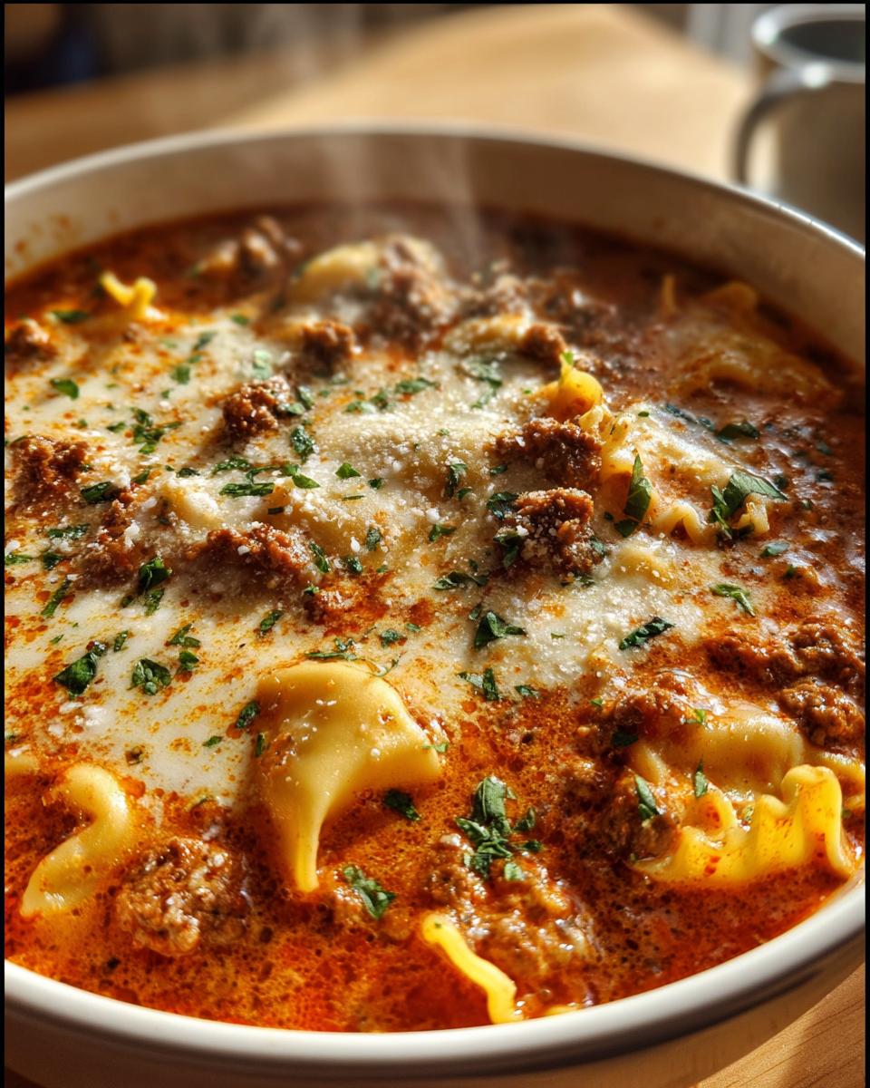 One Pot Lasagna Soup - detail 1