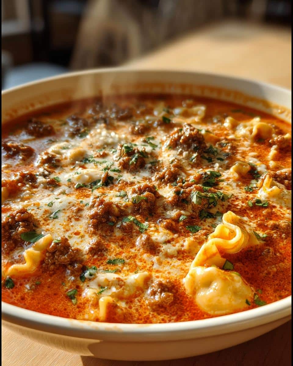 One Pot Lasagna Soup - detail 2