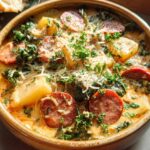 One-Pot Sausage, Kale, and Potato Soup