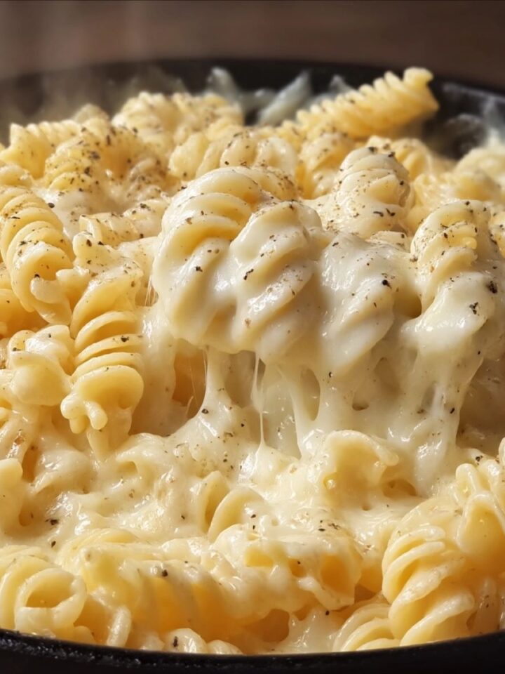 One‑Pan White Cheddar Mozzarella Pasta Delight