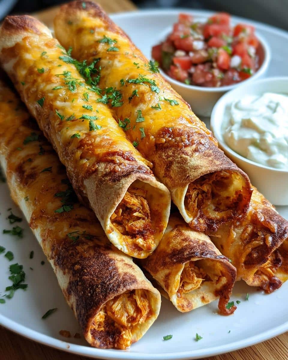 Oven-Baked Chicken Taquitos - detail 1