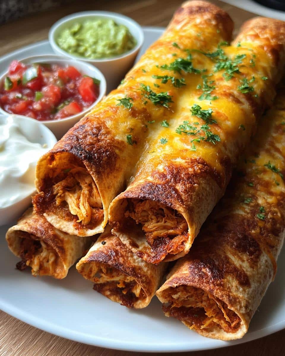 Oven-Baked Chicken Taquitos - detail 2