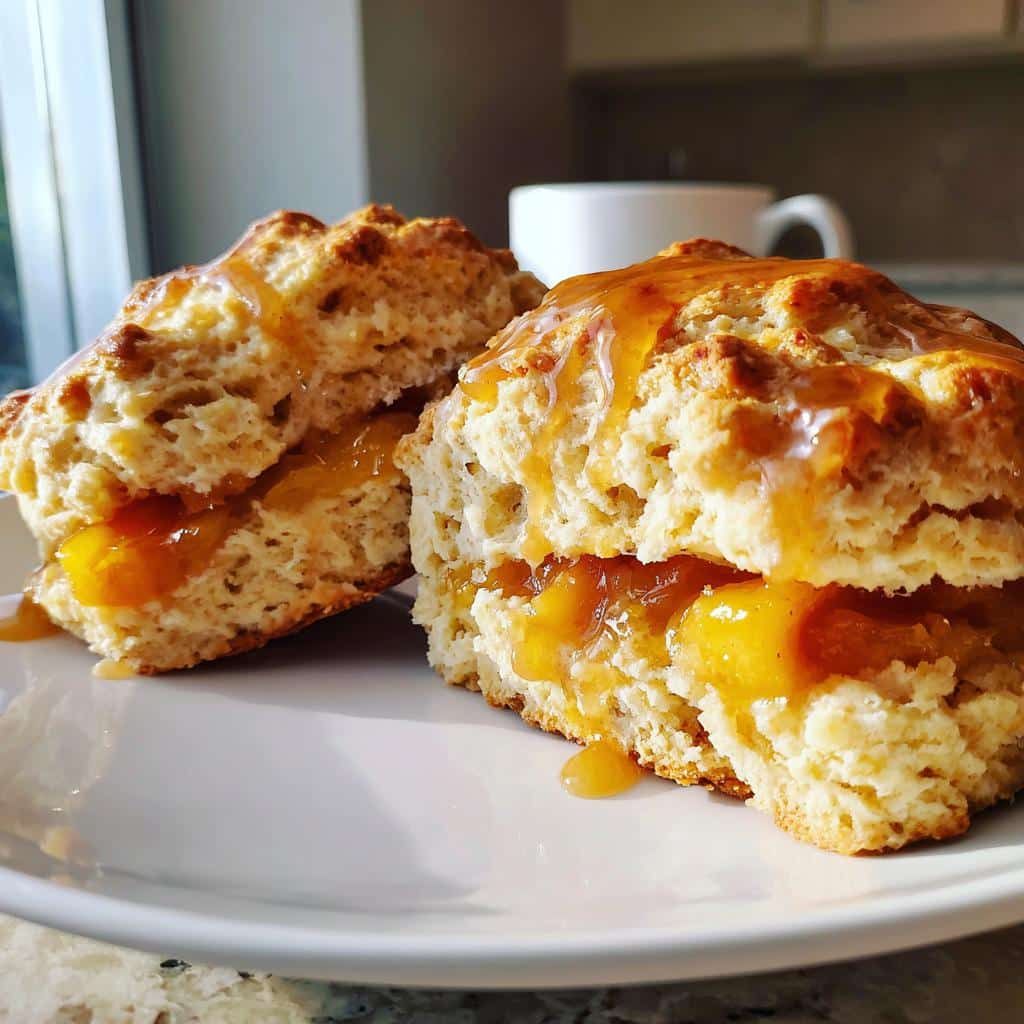 Peach Butter Swim Biscuits