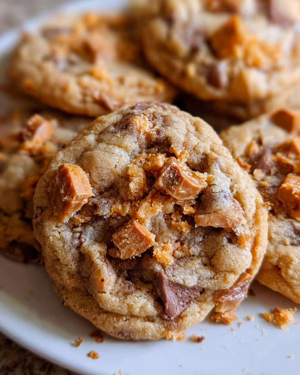 Peanut Butter Butterfinger Cookies - detail 1