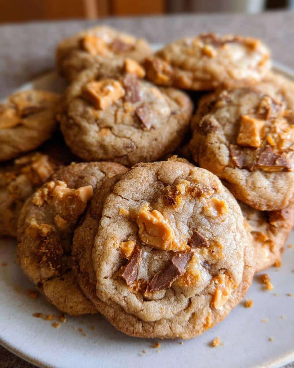 Peanut Butter Butterfinger Cookies - detail 2