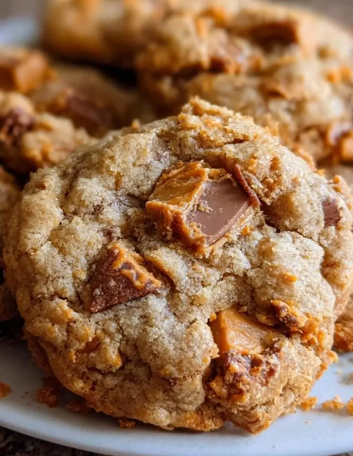 Peanut Butter Butterfinger Cookies