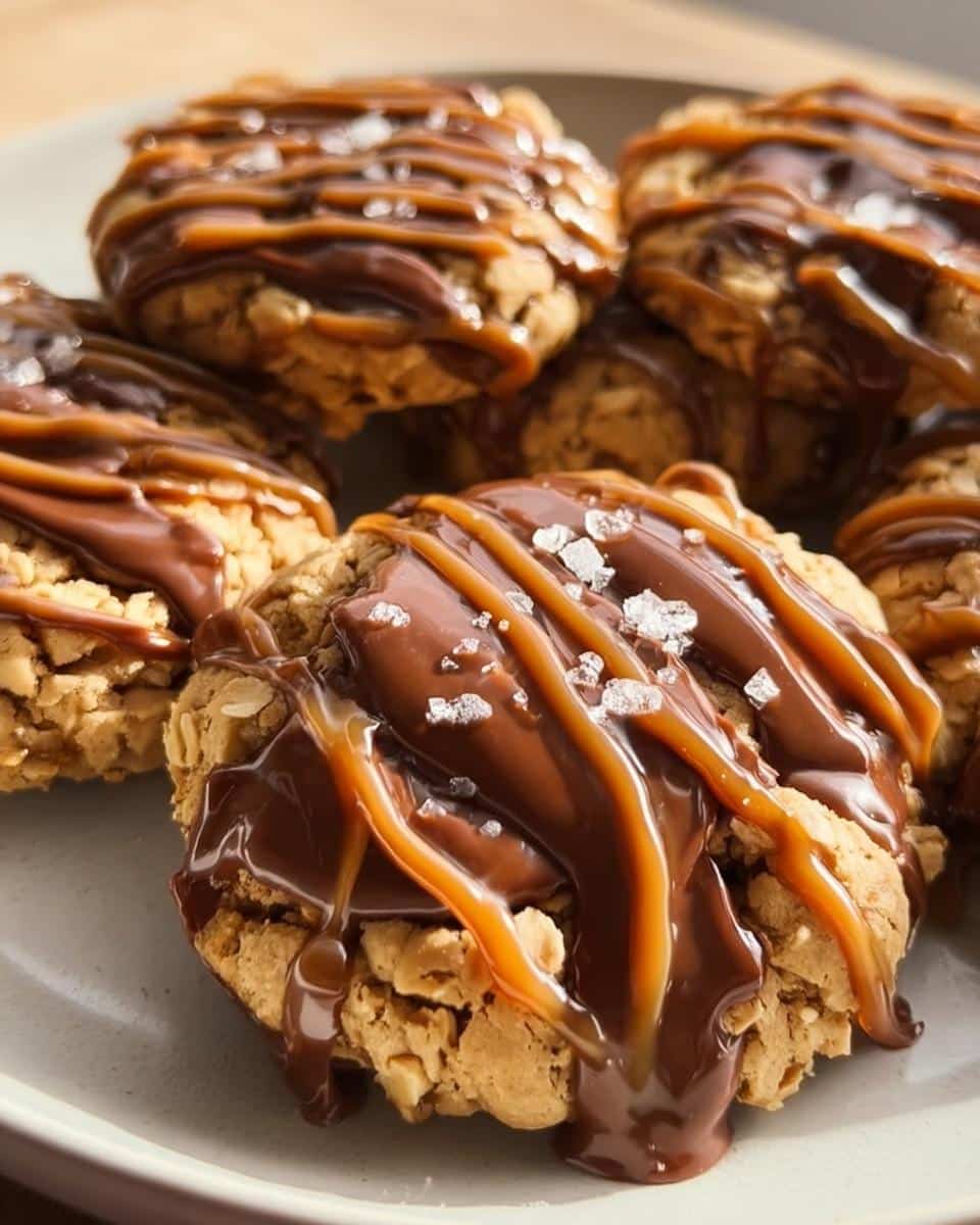 Peanut Butter Chocolate Caramel Cookies - detail 2