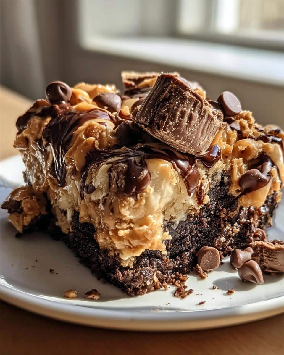 Peanut Butter Cup Dump Cake - detail 1