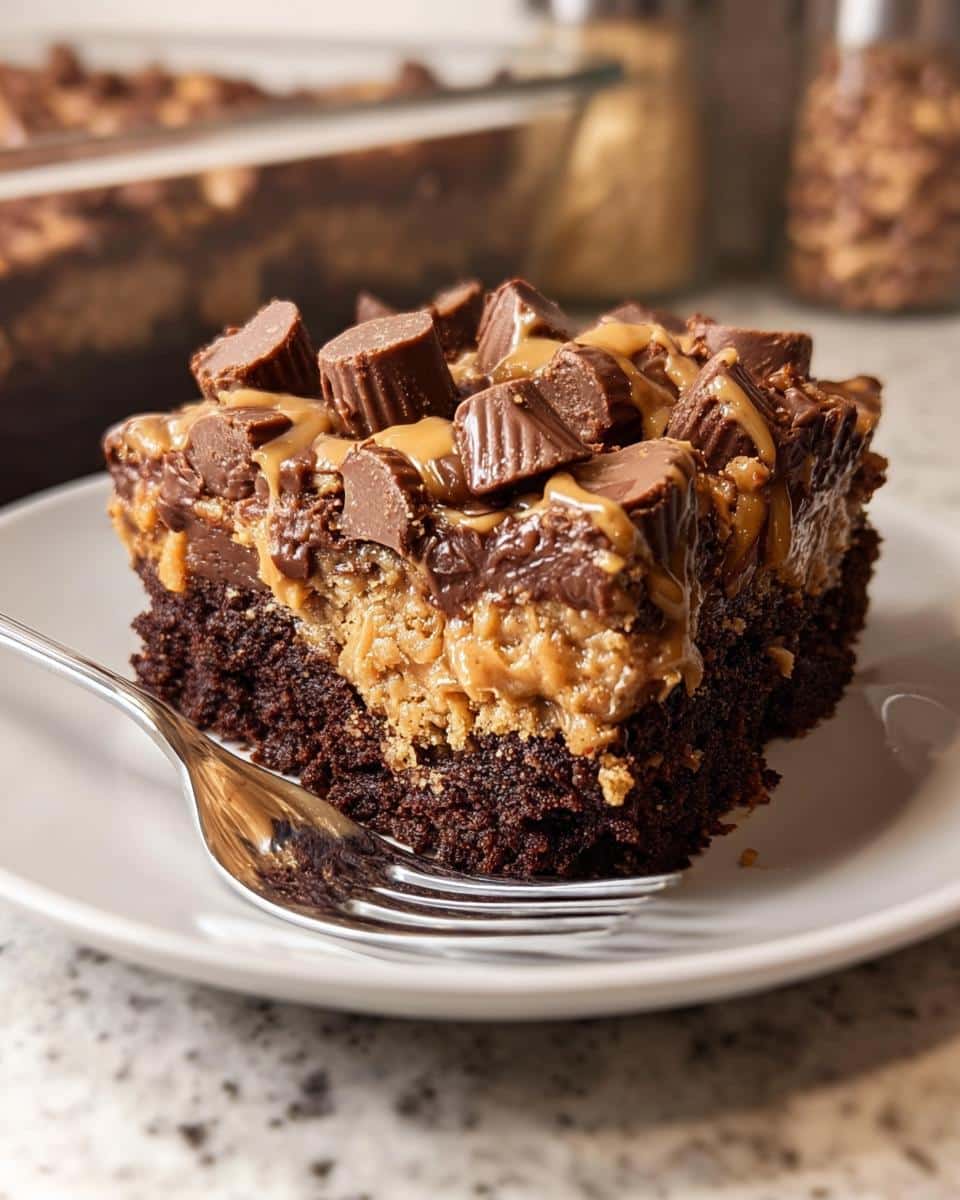 Peanut Butter Cup Dump Cake - detail 2