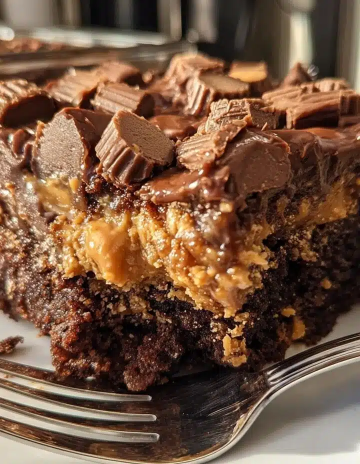 Peanut Butter Cup Dump Cake