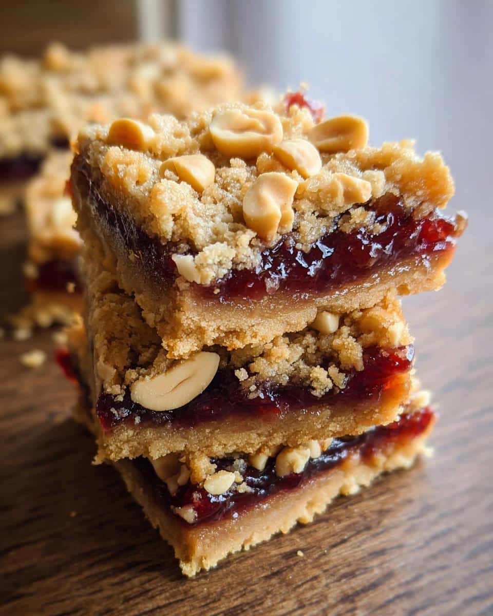 Peanut Butter and Jelly Bars - detail 1