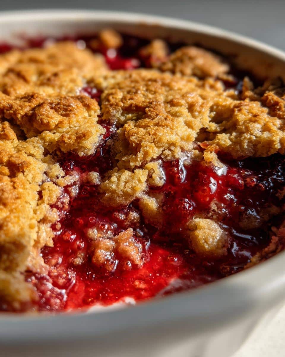 Peanut Butter and Jelly Cobbler - detail 2