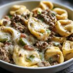 Philly Cheesesteak Tortellini Pasta