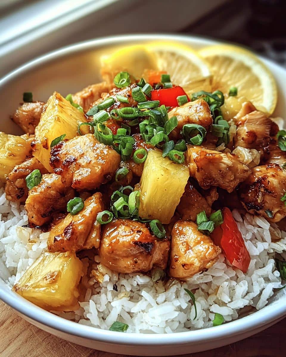 Pineapple Chicken and Rice - detail 1