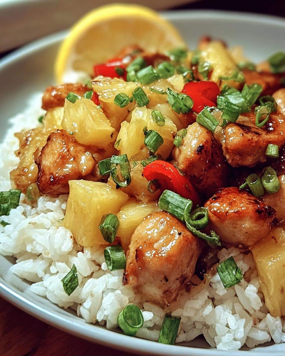 Pineapple Chicken and Rice - detail 2