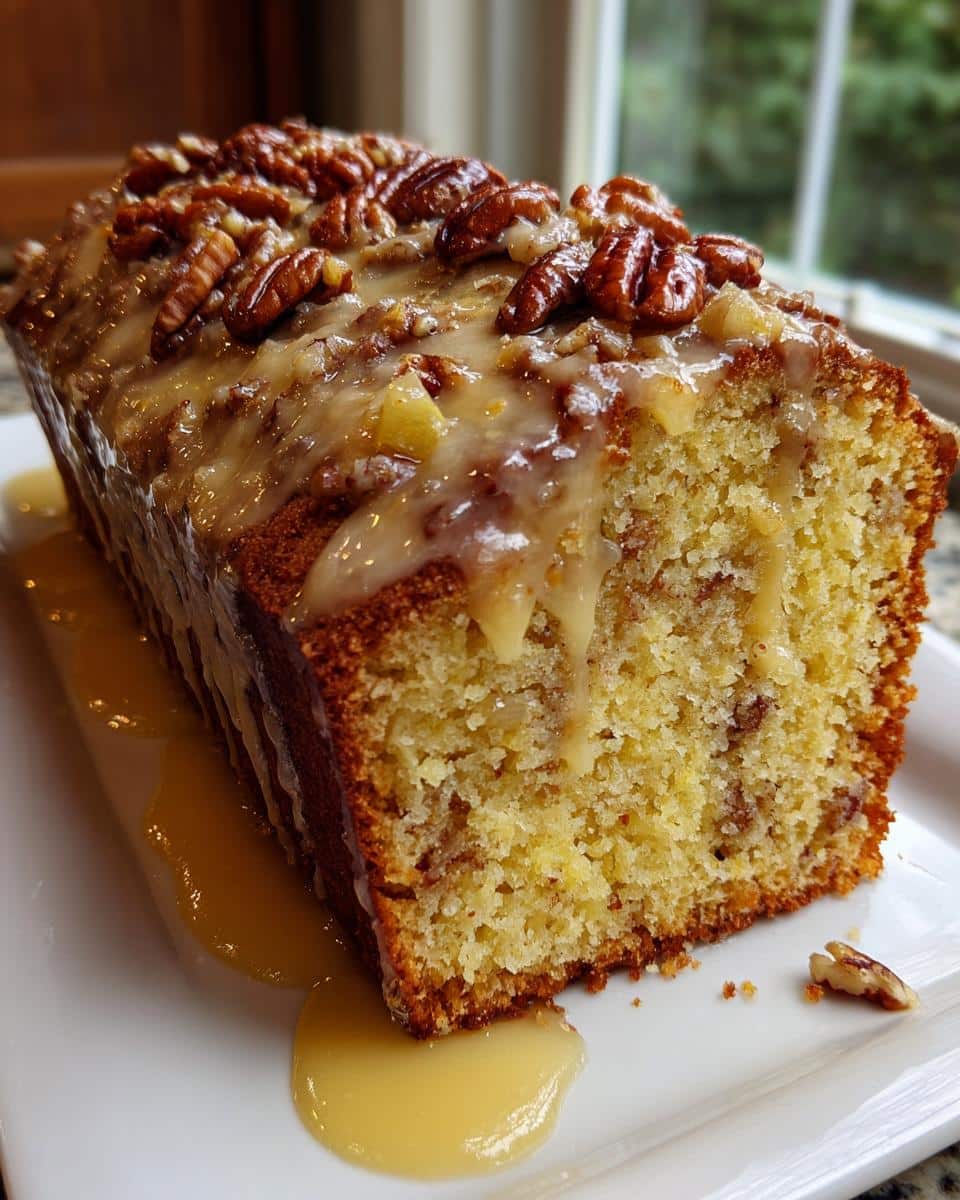 Pineapple Pecan Cream Cheese Pound Cake