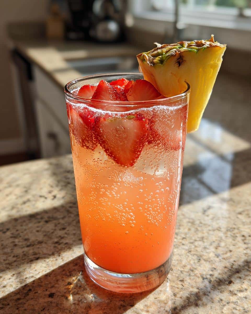Pineapple Strawberry Agua Fresca - detail 2
