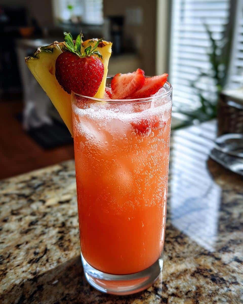 Pineapple Strawberry Agua Fresca - detail 3