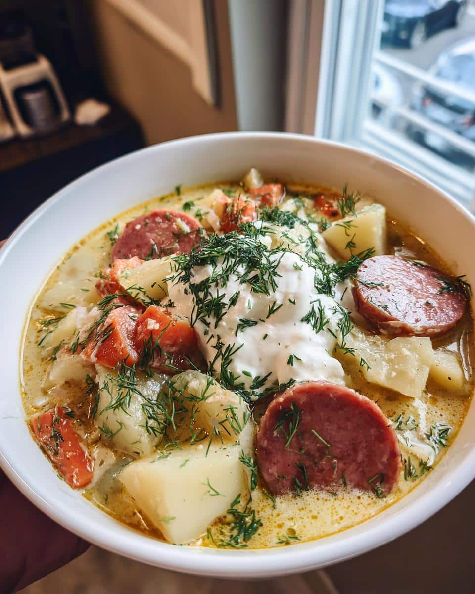 Polish Potato Soup - detail 1