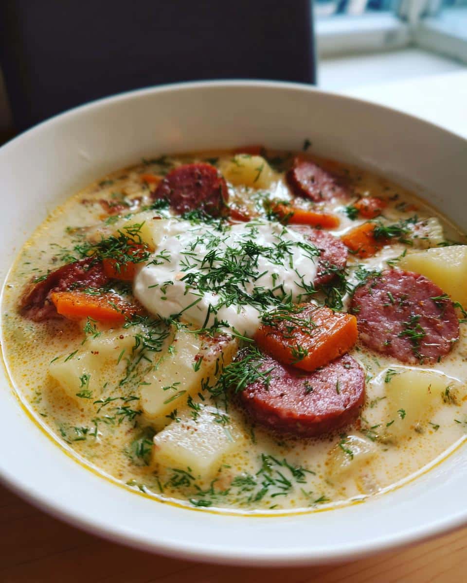 Polish Potato Soup - detail 2