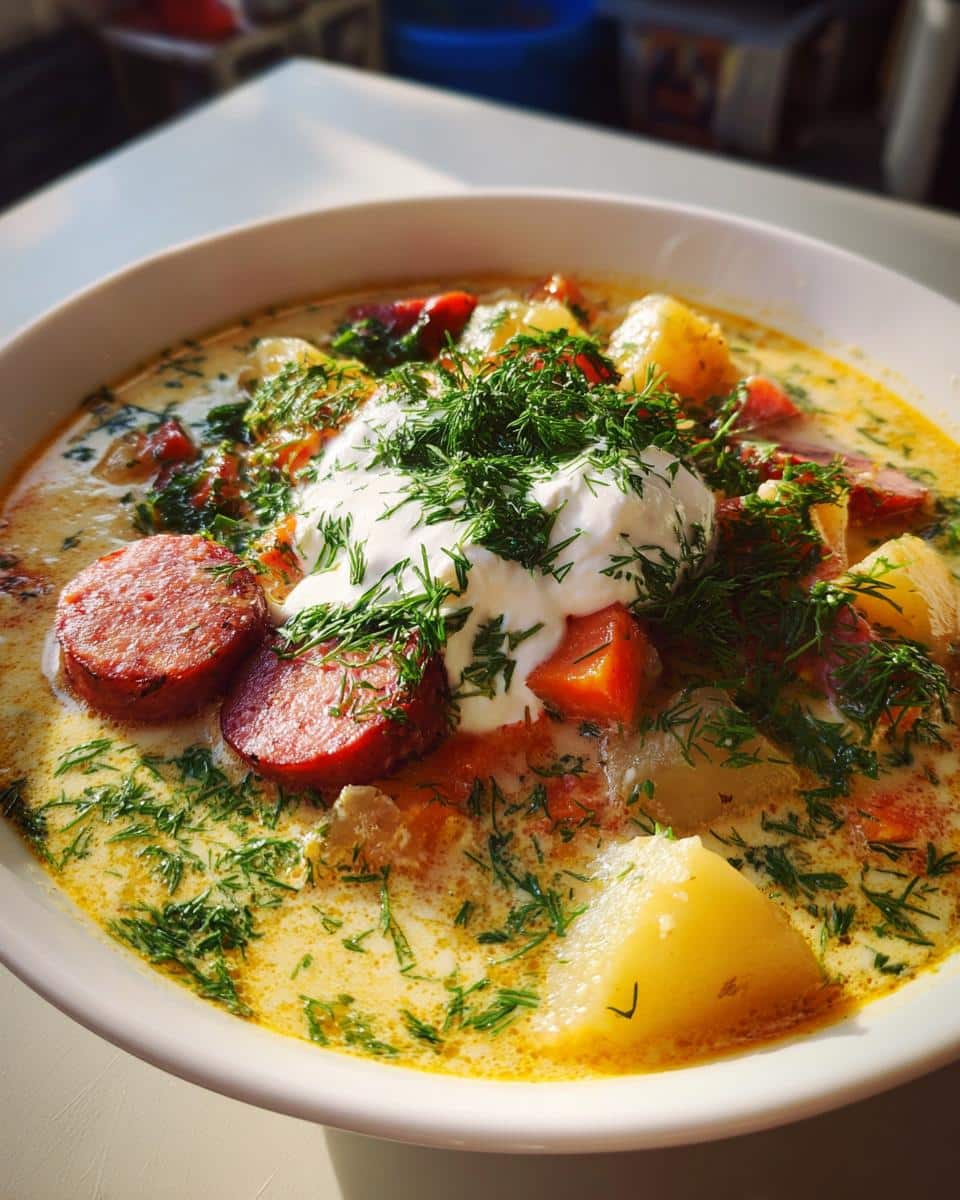 Polish Potato Soup - detail 3