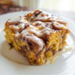Pumpkin Cinnamon Roll Casserole