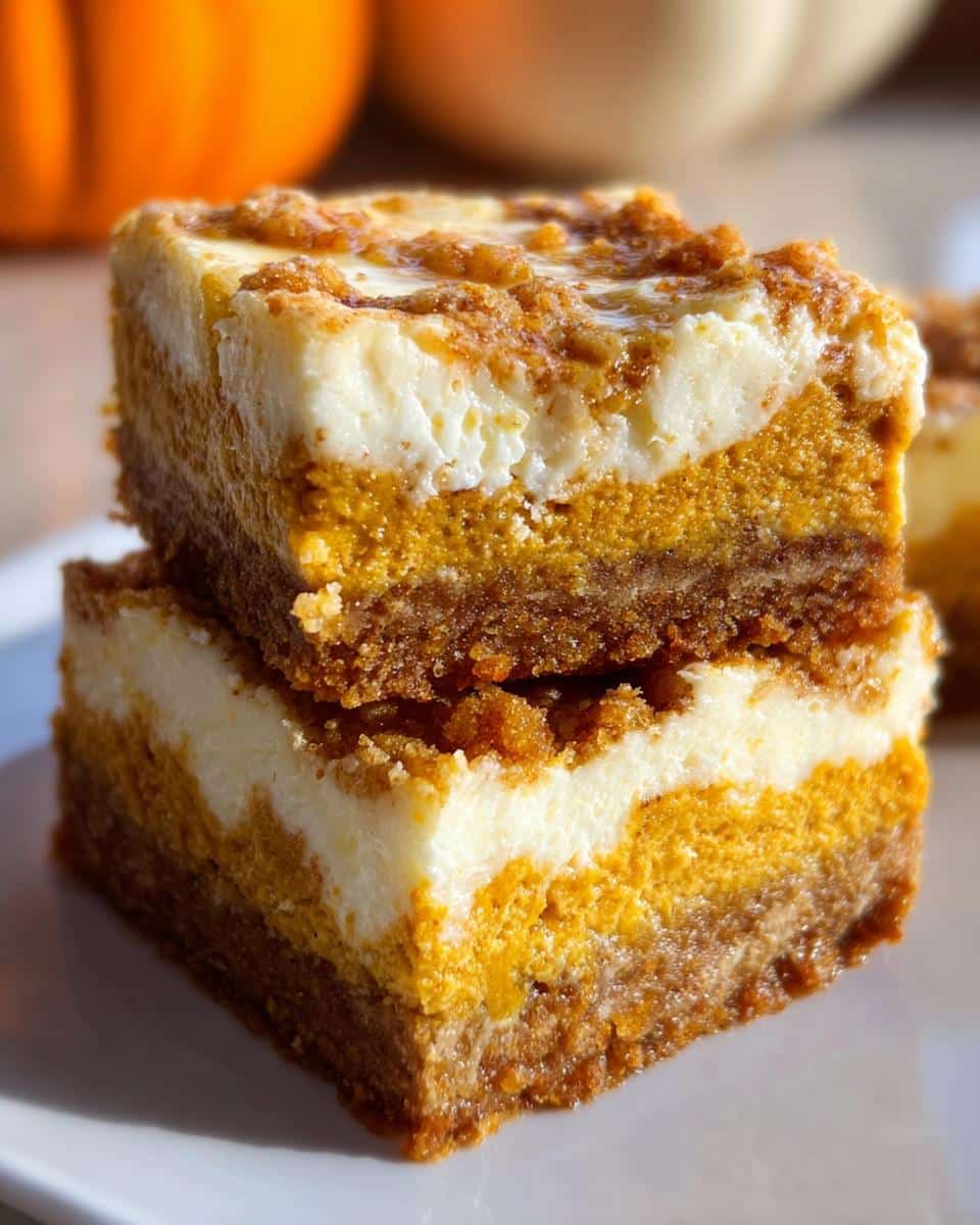 Pumpkin Cream Cheese Dream Bars - detail 1
