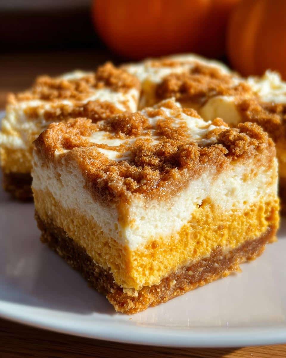Pumpkin Cream Cheese Dream Bars - detail 2