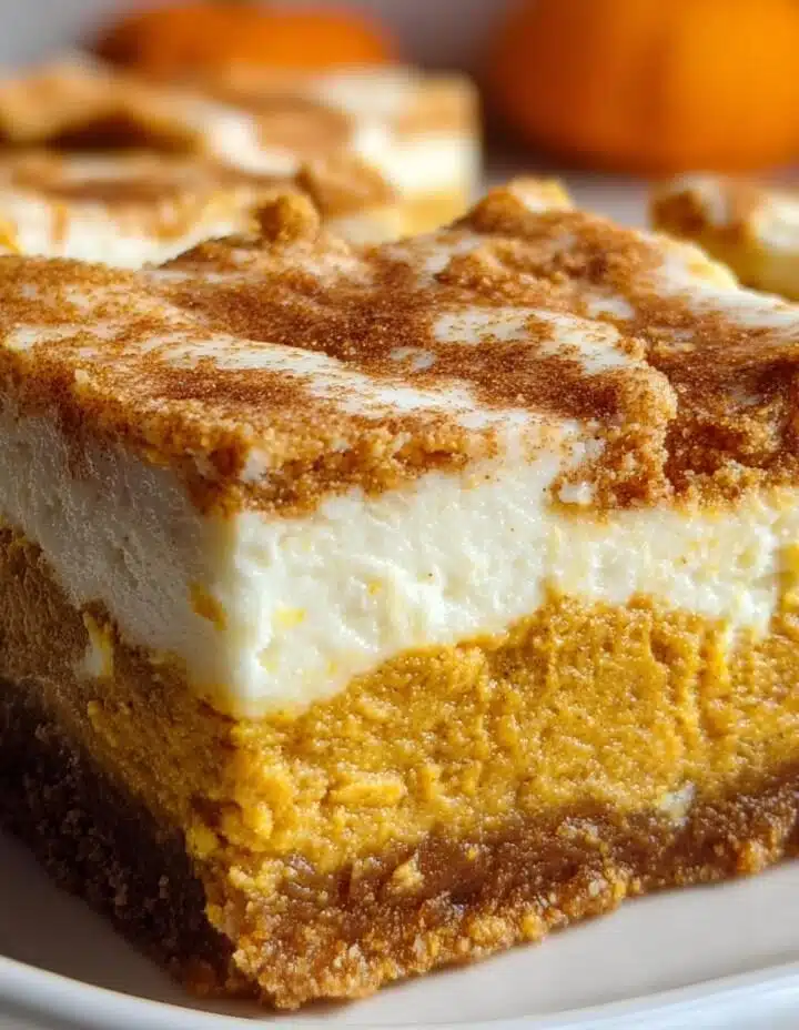 Pumpkin Cream Cheese Dream Bars