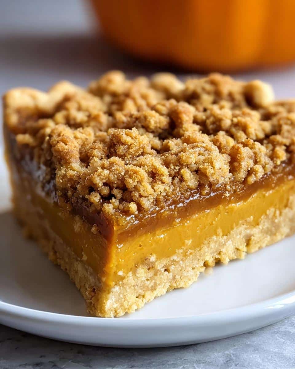 Pumpkin Pie Crumble - detail 1