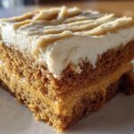 Pumpkin Spice Gooey Cake with Cream Cheese Frosting