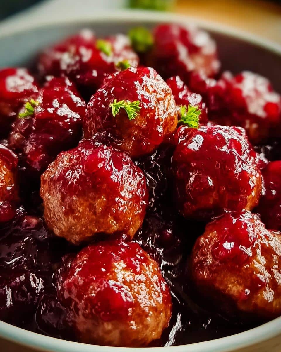 Quick Christmas Cranberry Meatballs for Festive Gatherings - detail 1