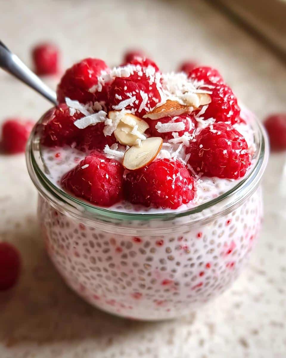 Raspberry Chia Pudding - detail 1