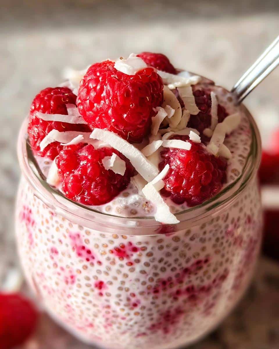 Raspberry Chia Pudding - detail 2