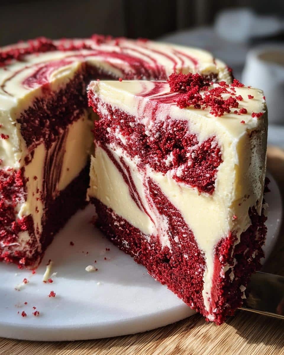 Red Velvet Cheesecake Swirl Cake - detail 1