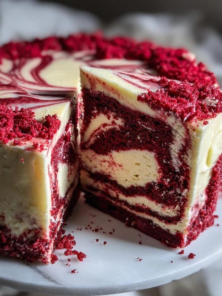 Red Velvet Cheesecake Swirl Cake