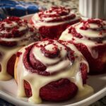 Red Velvet Cinnamon Rolls with Cream Cheese Icing