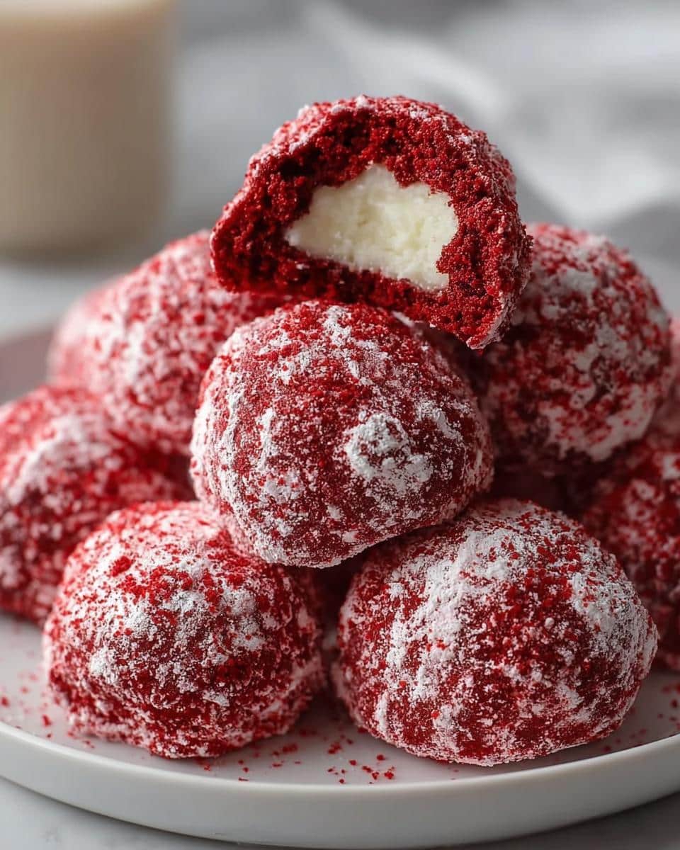 Red Velvet Snowballs - detail 1