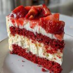 Red Velvet Strawberry Cheesecake
