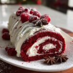 Red Velvet Yule Log