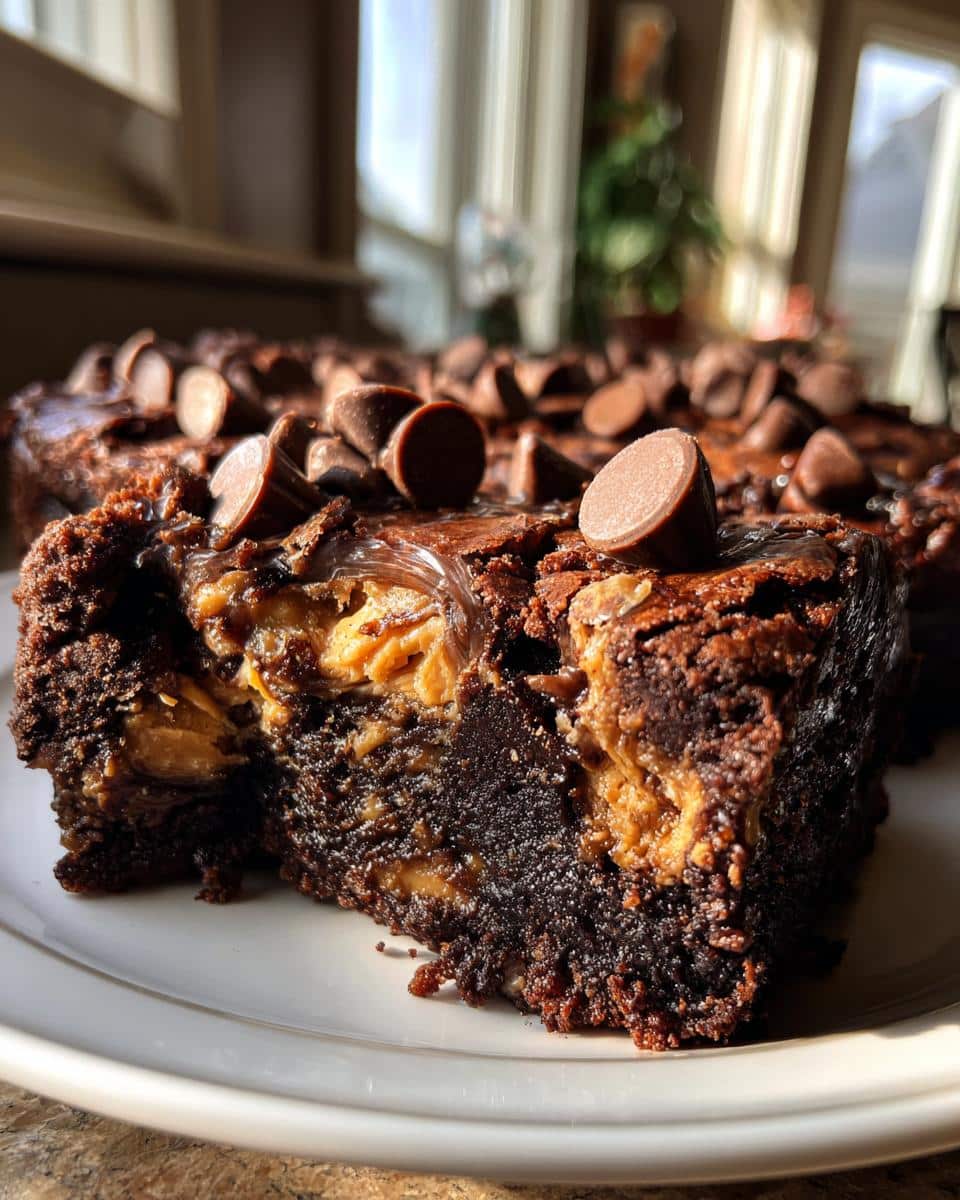 Reese’s Chocolate Peanut Butter Cup Earthquake Cake - detail 3
