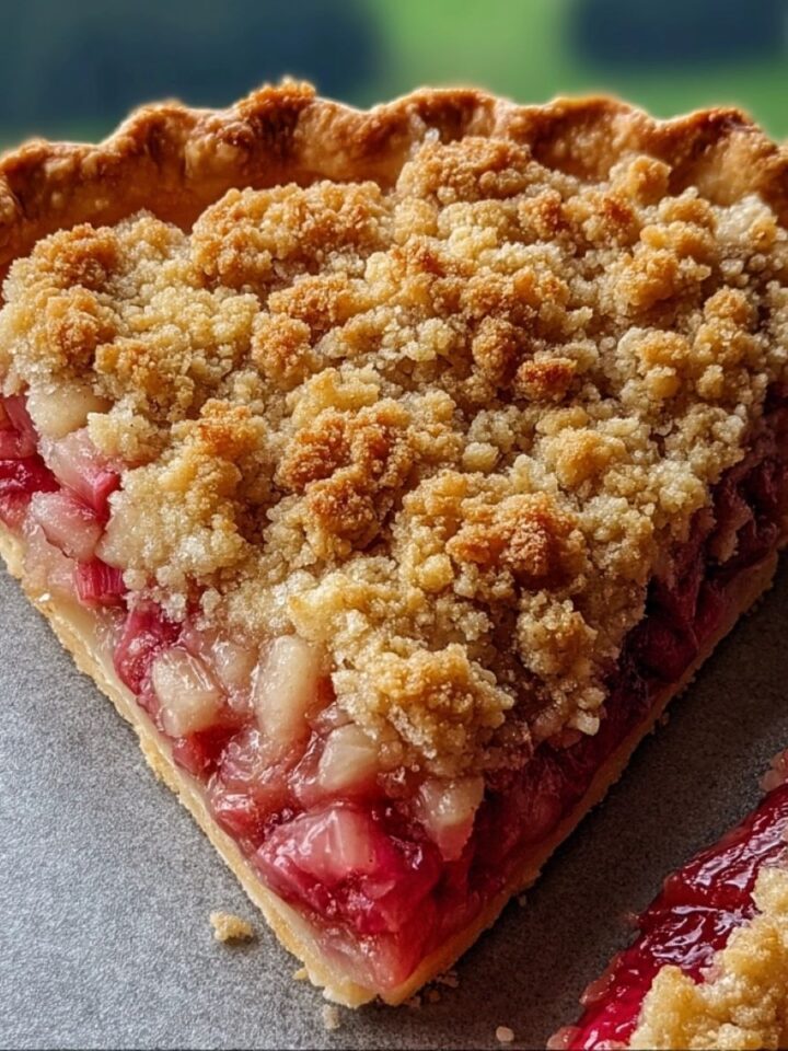 Rhubarb Crumble Pie