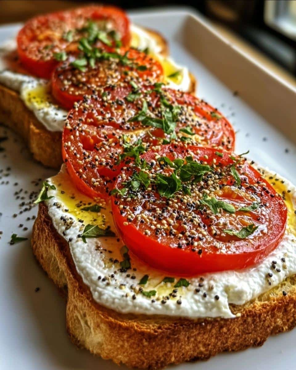 Ricotta & Tomato Sourdough Toast - detail 1