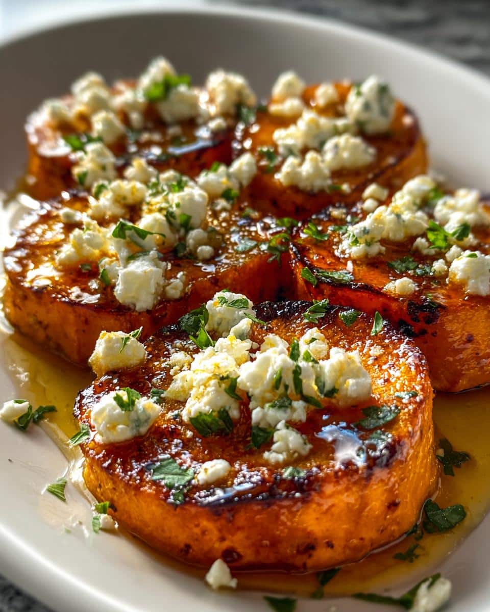 Roasted Sweet Potato Rounds with Honey & Feta - detail 2