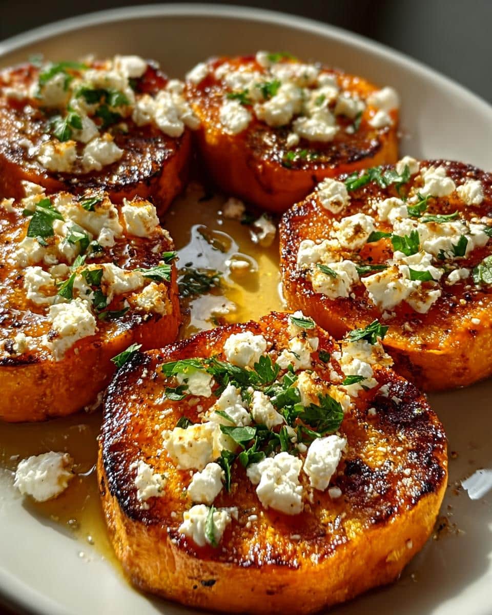 Roasted Sweet Potato Rounds with Honey & Feta Bliss - detail 1