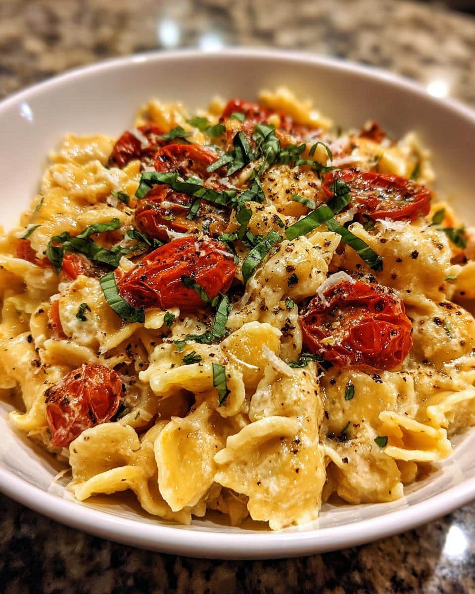 Roasted Tomato and Garlic Ricotta Pasta - detail 1