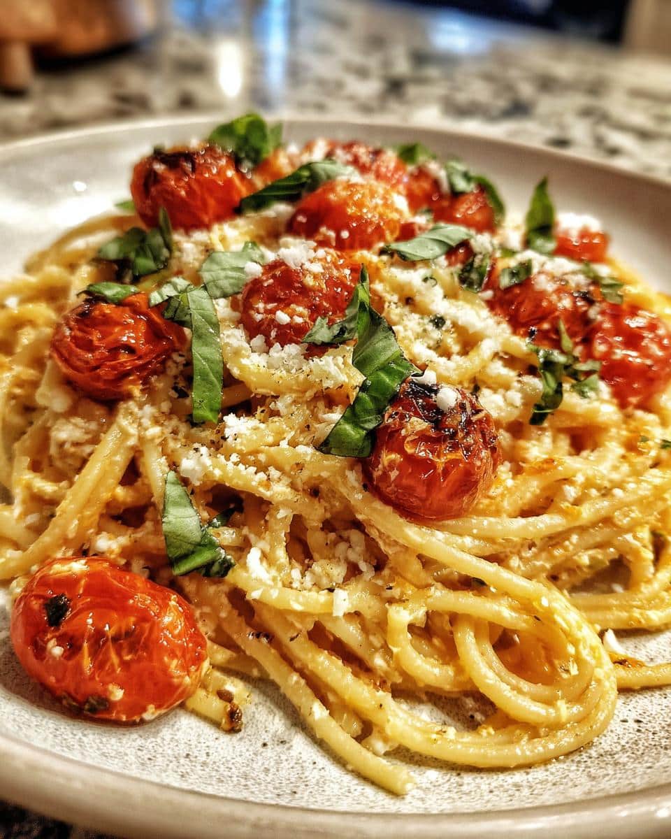 Roasted Tomato and Garlic Ricotta Pasta - detail 3